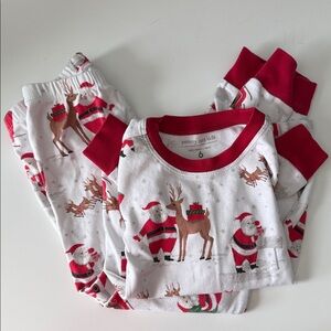 Pottery Barn Kids Santa Long Sleeve PJs